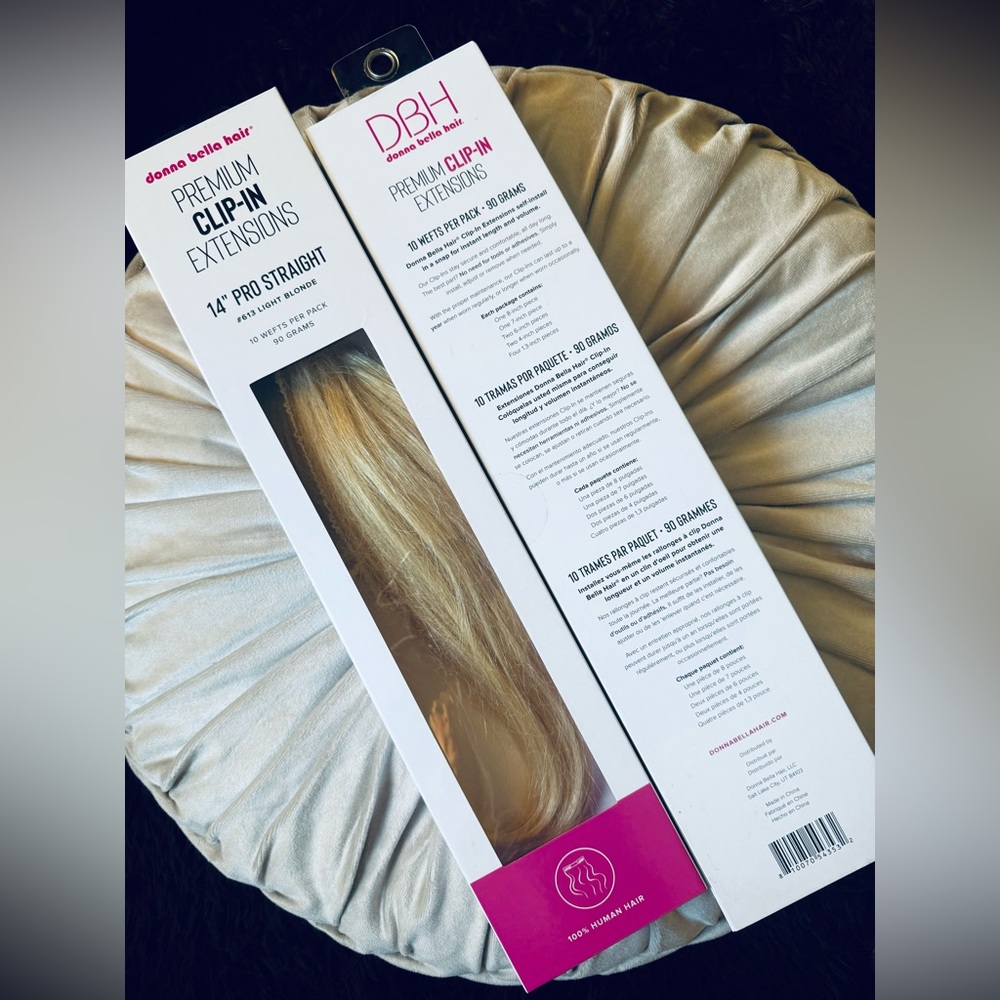 Donna Bella Clip-in Hair Extensions!! (Brand New-Unopened Box)